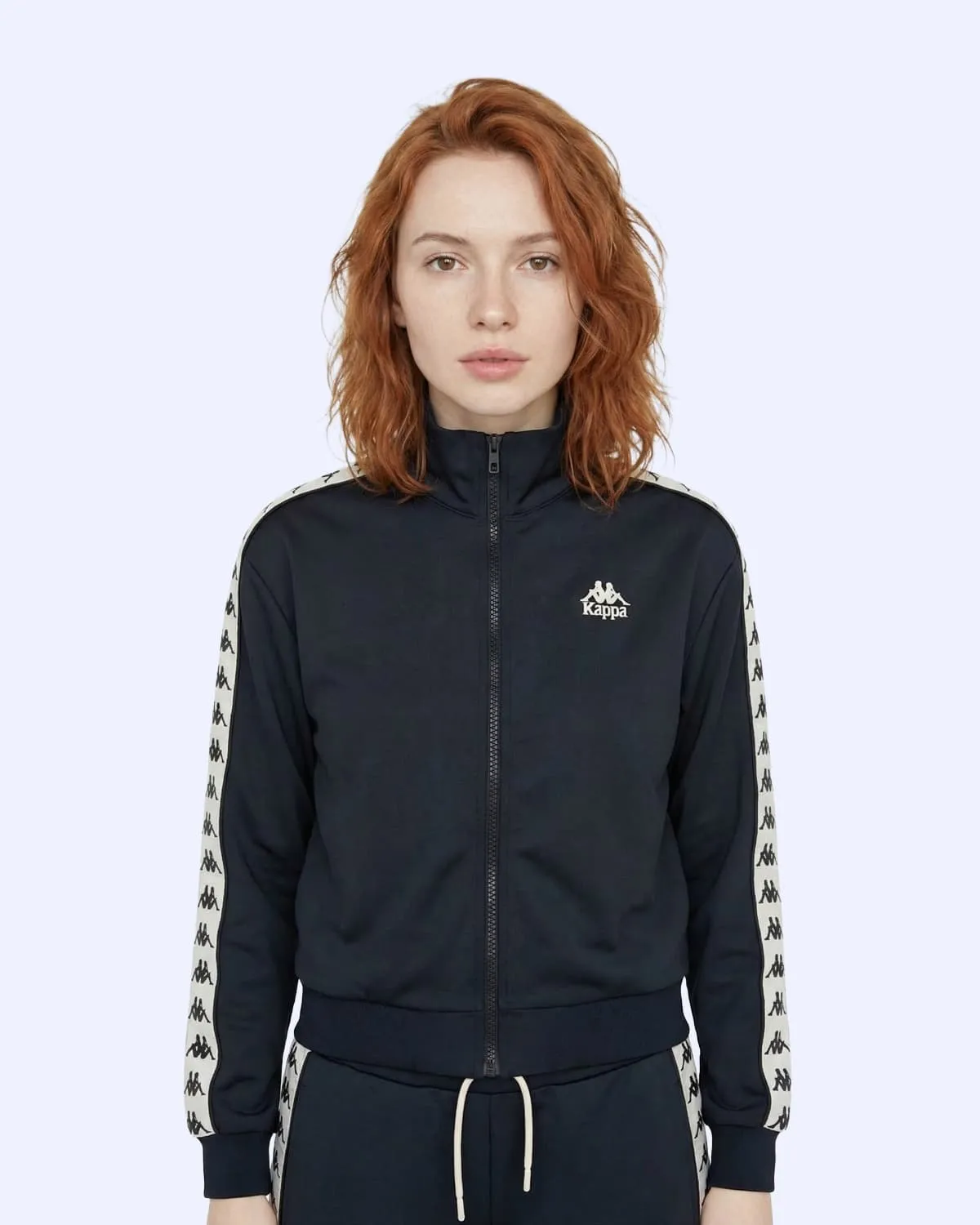 Siyah Alber Full Zip Kadın Siyah Regular Fermuarlı Eşofman Üstü