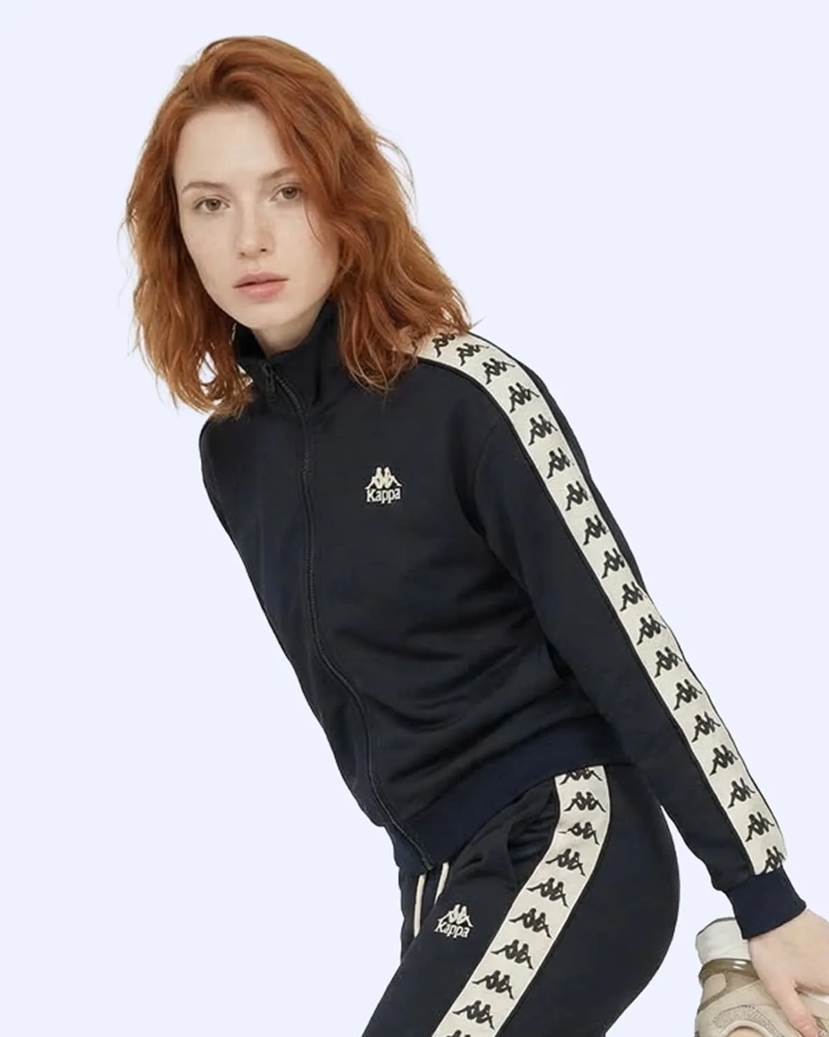 Siyah Alber Full Zip Kadın Siyah Regular Fermuarlı Eşofman Üstü