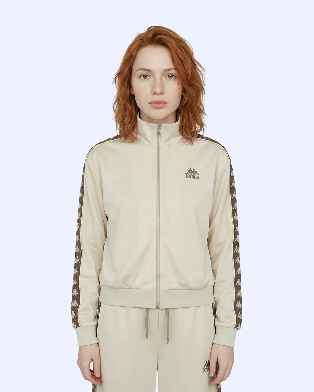 Bej Alber Full Zip Kadın Bej Regular Fermuarlı Eşofman Üstü