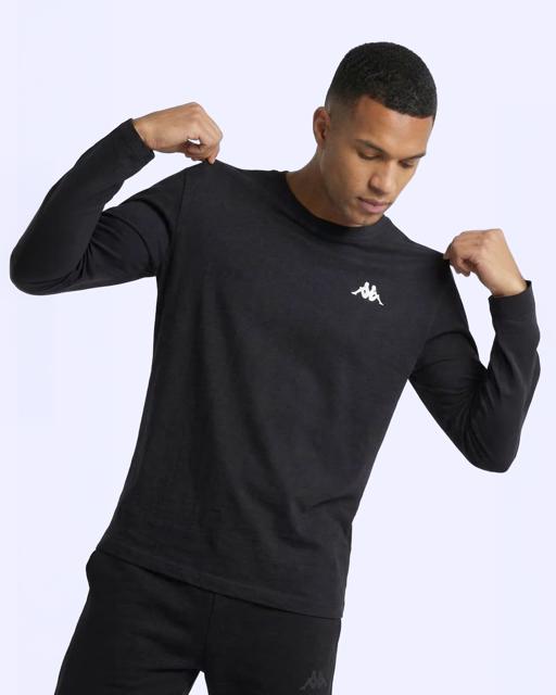 Siyah Olis Erkek Siyah Regular Tişört - KAPPA® Türkiye