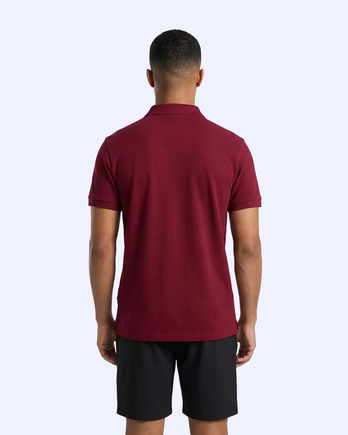Siyah Paul Polo Erkek Bordo Regular Polo Yaka Tişört