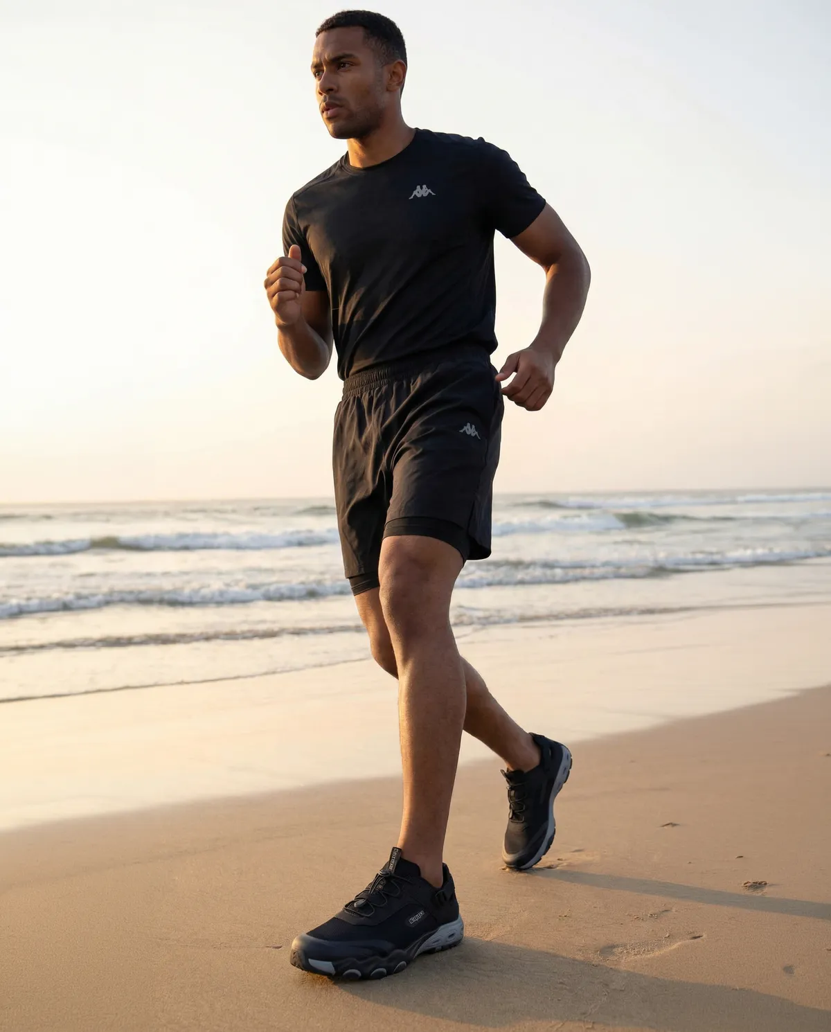 Siyah Dominik Erkek Siyah-Gri Koşu Ayakkabısı