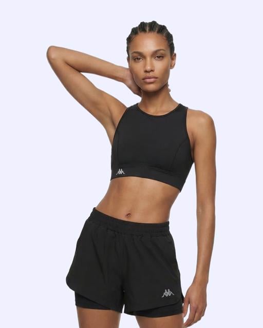 Siyah Fesa Short Kadın Siyah Regular Şort - KAPPA® Türkiye