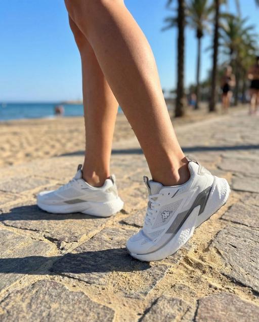 Beyaz Lavegaw Kadın Beyaz-Gri Koşu Ayakkabısı - KAPPA® Türkiye