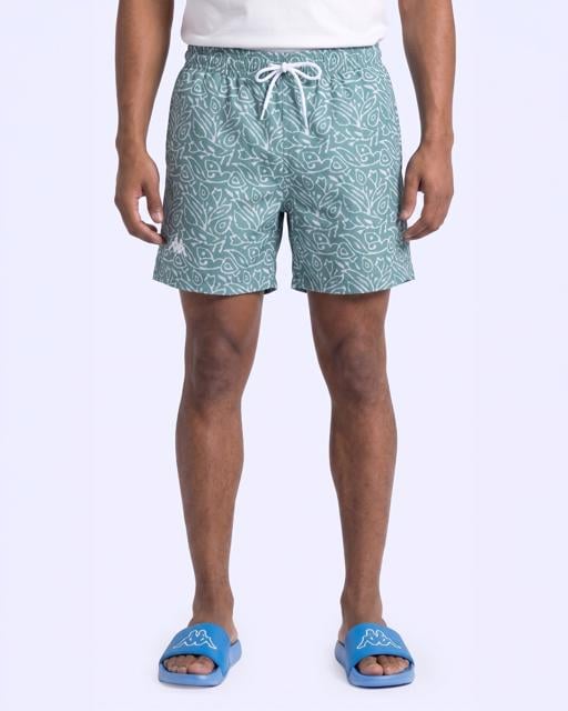 Yeşil Logo Kairo Short Erkek Yeşil Regular Mayo - KAPPA® Türkiye