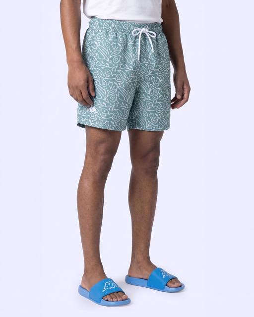 Yeşil Logo Kairo Short Erkek Yeşil Regular Mayo - KAPPA® Türkiye