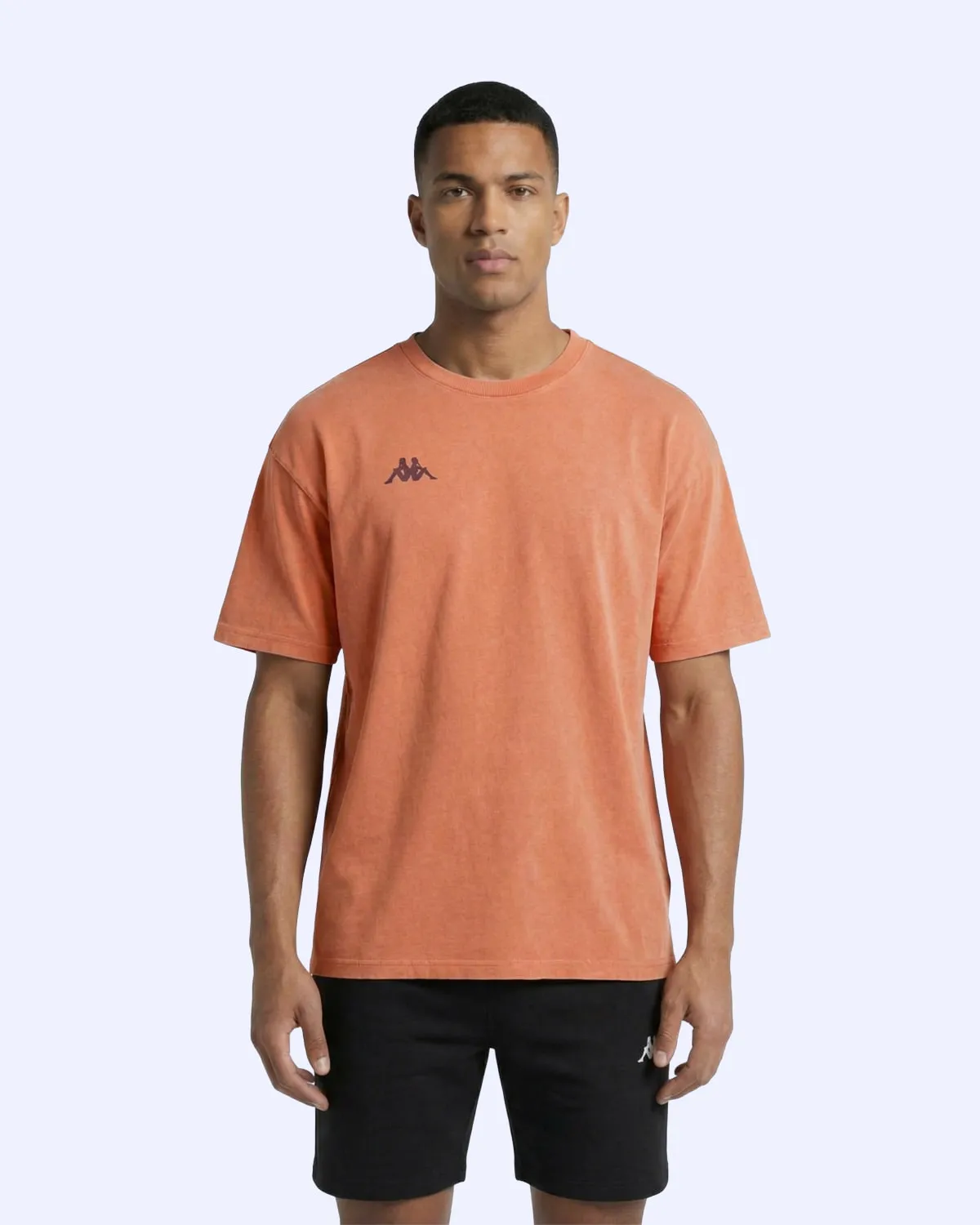 Turuncu Jona Tshirt Erkek Koyu Turuncu Oversize Tişört