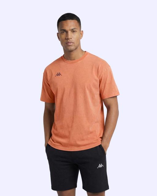 Turuncu Jona Tshirt Erkek Koyu Turuncu Oversize Tişört - KAPPA® Türkiye