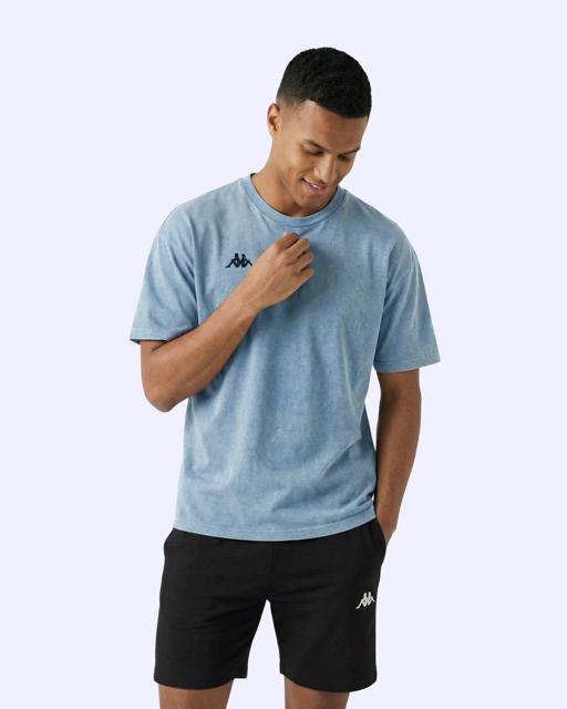 Mavi Jona Tshirt Erkek Mavi Oversize Tişört - KAPPA® Türkiye