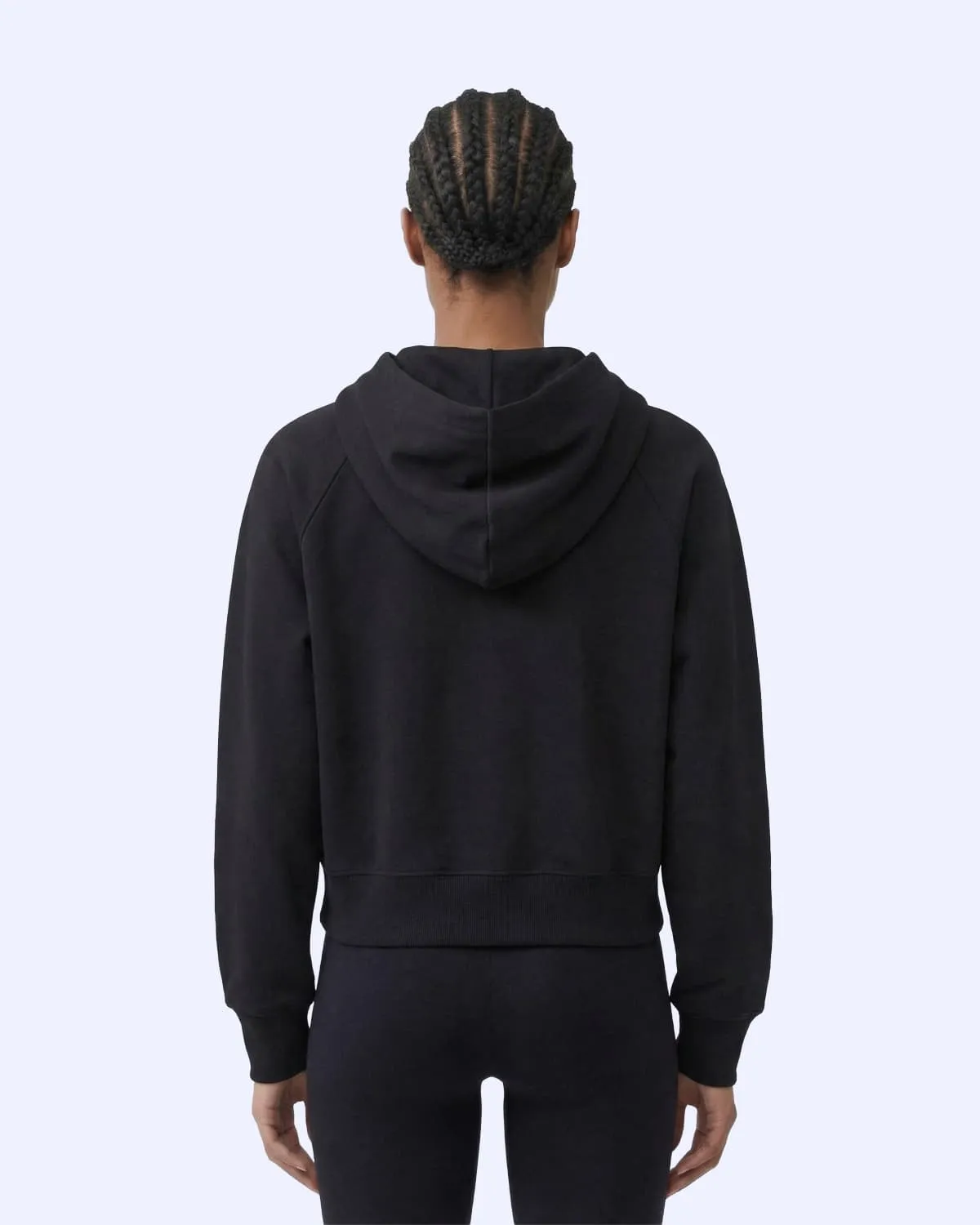 Siyah Milas Full Zip Kadın Siyah Regular Fermuarlı Eşofman Üstü