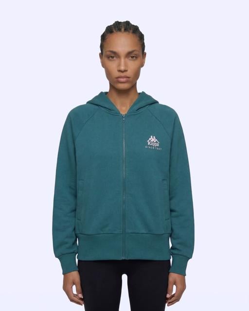 Yeşil Milas Full Zip Kadın Yeşil Regular Fermuarlı Eşofman Üstü - KAPPA® Türkiye