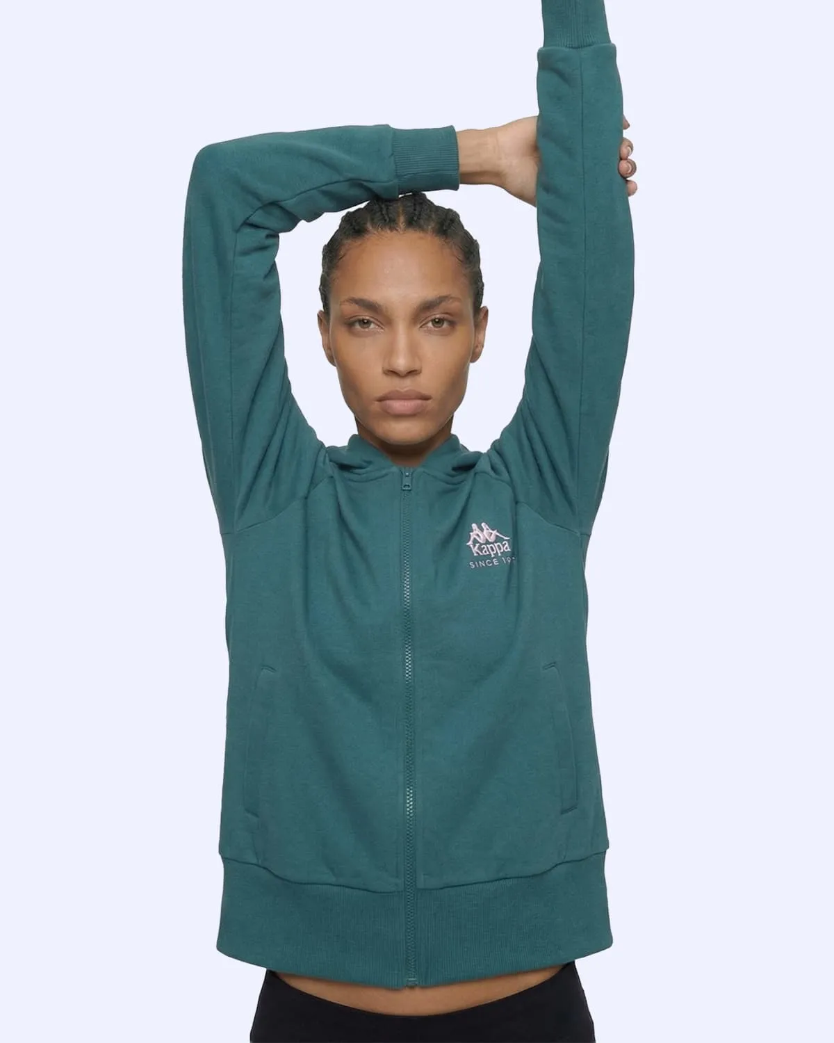 Yeşil Milas Full Zip Kadın Yeşil Regular Fermuarlı Eşofman Üstü