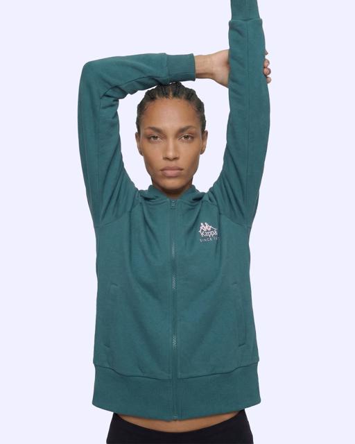 Yeşil Milas Full Zip Kadın Yeşil Regular Fermuarlı Eşofman Üstü - KAPPA® Türkiye