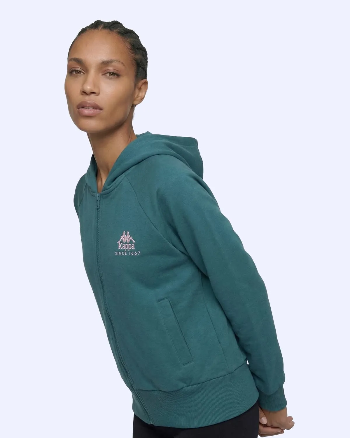 Yeşil Milas Full Zip Kadın Yeşil Regular Fermuarlı Eşofman Üstü