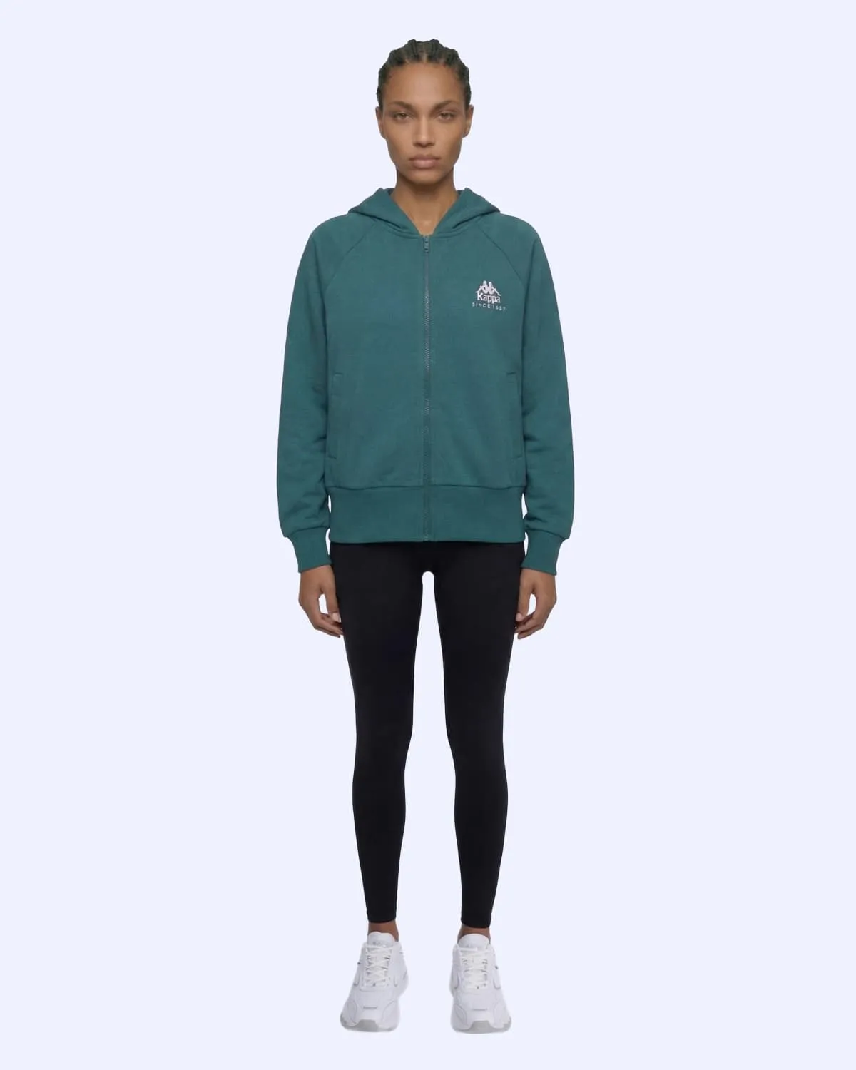 Yeşil Milas Full Zip Kadın Yeşil Regular Fermuarlı Eşofman Üstü