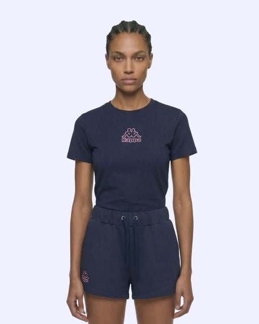 Mavi Logo Cindyna Short Kadın Dark Tone Regular Şort - KAPPA® Türkiye