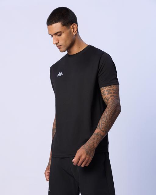Siyah Marco Erkek Siyah Regular Fit Tişört - KAPPA® Türkiye