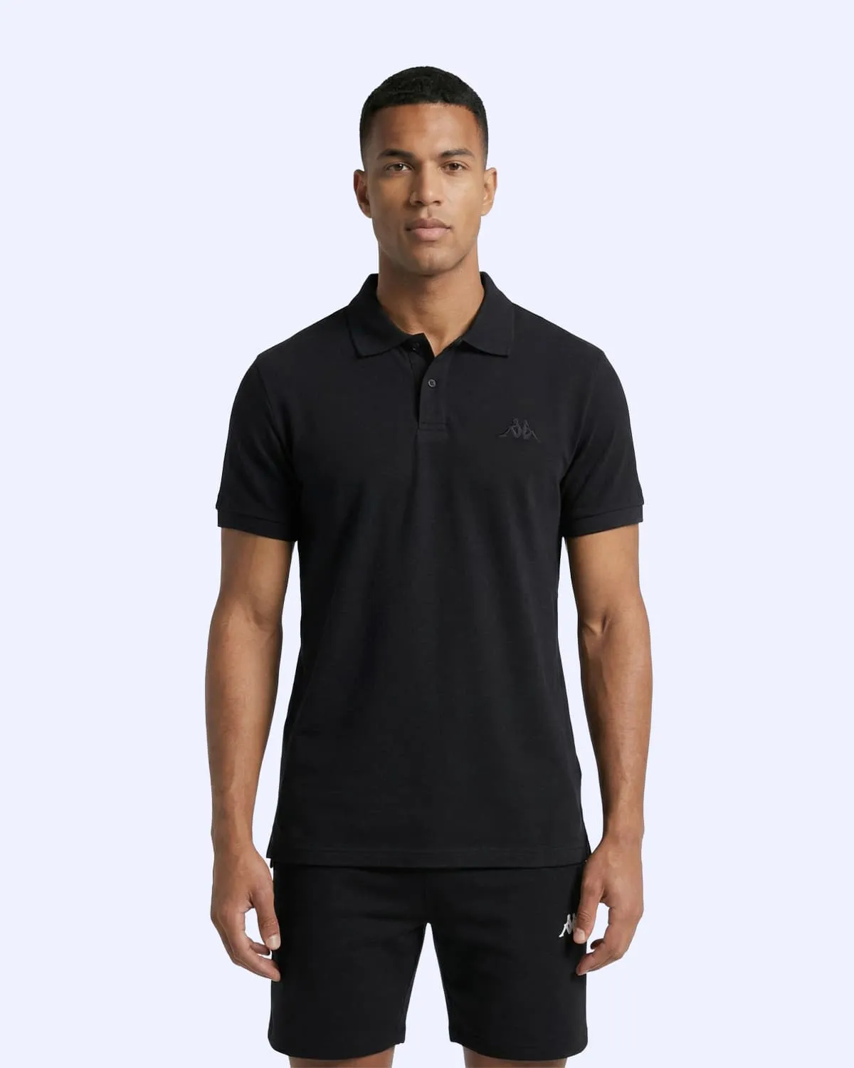 Siyah Fausto Erkek Siyah Regular Polo Yaka Tişört