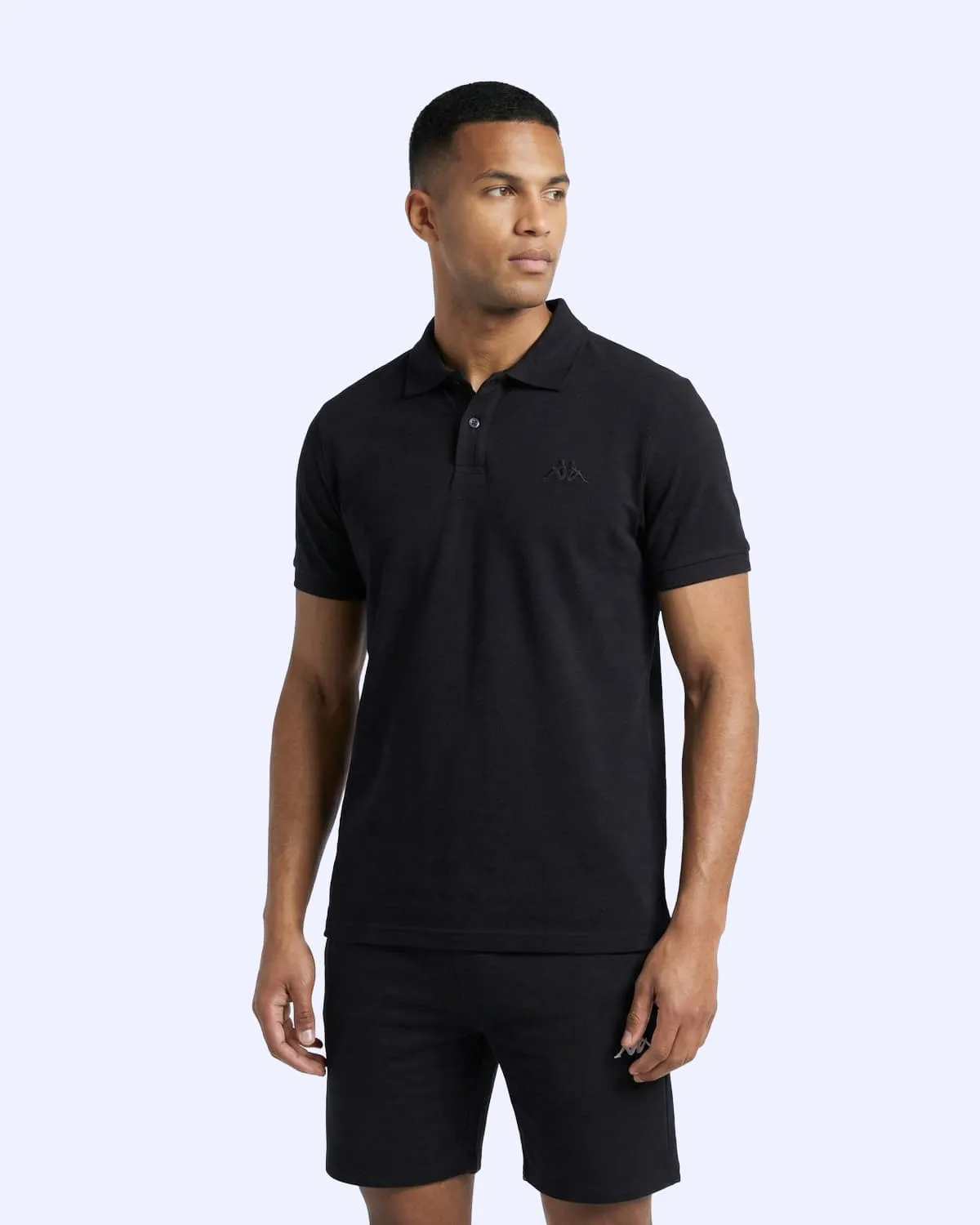 Siyah Fausto Erkek Siyah Regular Polo Yaka Tişört