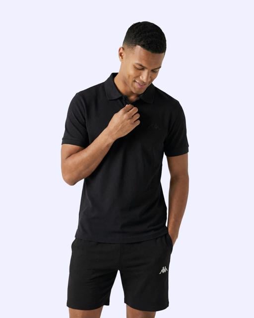 Siyah Fausto Erkek Siyah Regular Polo Yaka Tişört - KAPPA® Türkiye