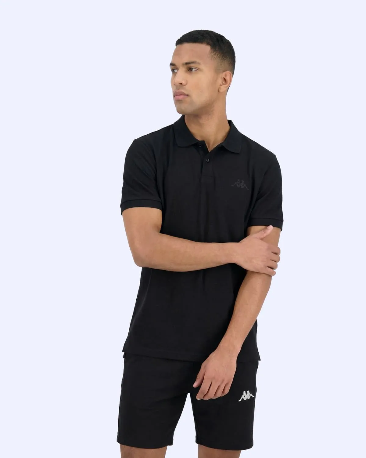 Siyah Fausto Erkek Siyah Regular Polo Yaka Tişört