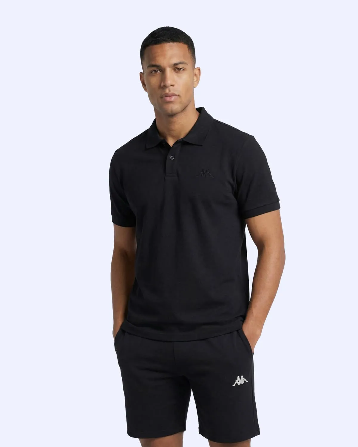 Siyah Fausto Erkek Siyah Regular Polo Yaka Tişört