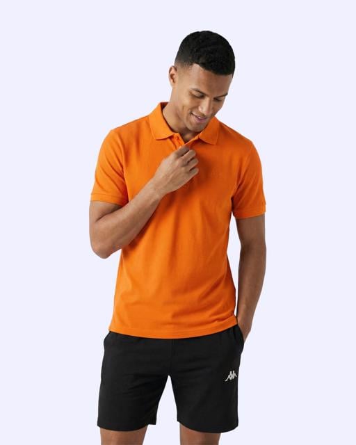 Turuncu Fausto Erkek Koyu Turuncu Regular Polo Yaka Tişört - KAPPA® Türkiye