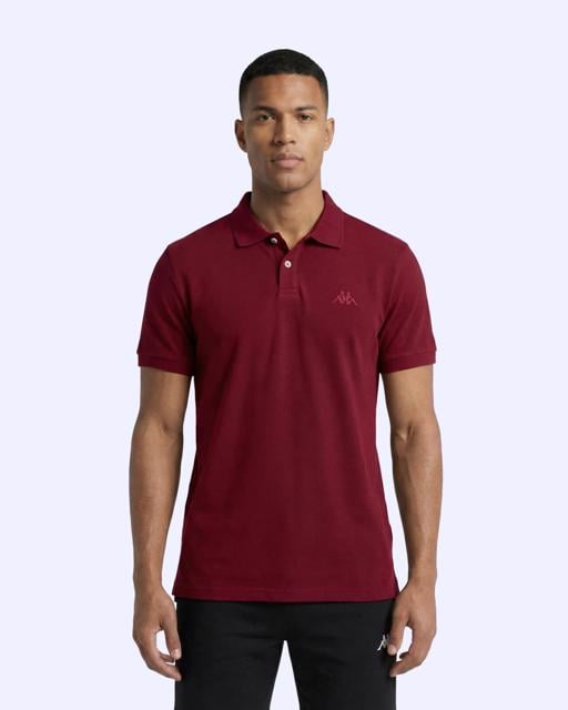 Siyah Fausto Erkek Bordo Regular Polo Yaka Tişört - KAPPA® Türkiye
