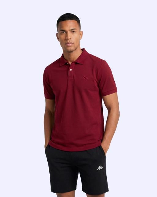 Siyah Fausto Erkek Bordo Regular Polo Yaka Tişört - KAPPA® Türkiye