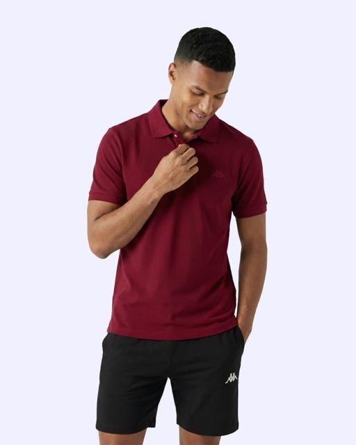 Siyah Fausto Erkek Bordo Regular Polo Yaka Tişört - KAPPA® Türkiye