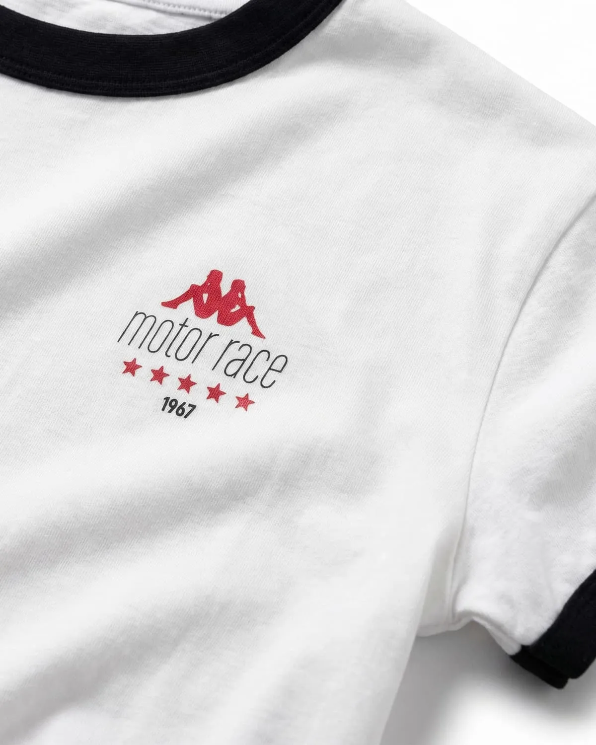 Beyaz Rombo Erkek Beyaz-Siyah Regular Tişört