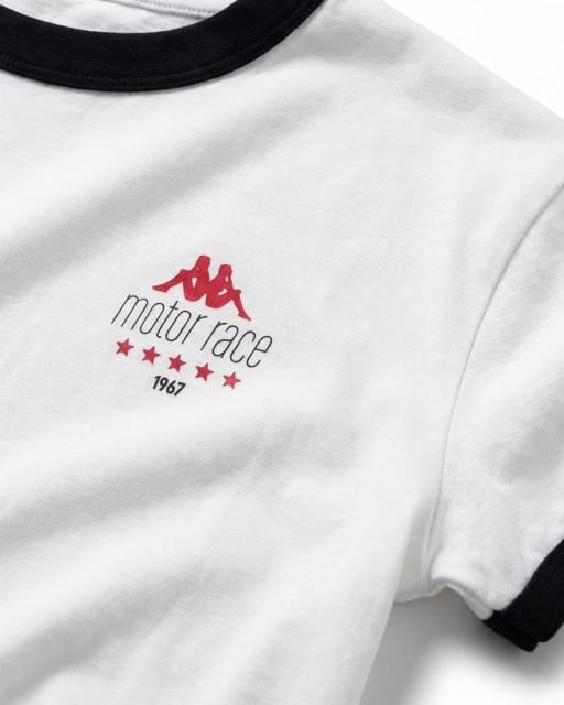 Beyaz Rombo Erkek Beyaz-Siyah Regular Tişört - KAPPA® Türkiye