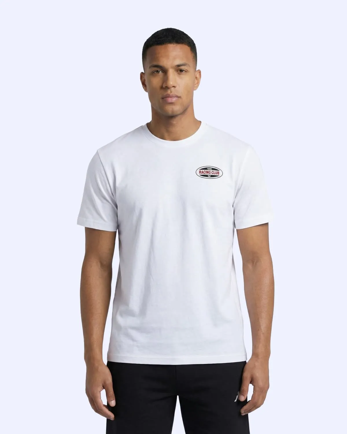 Beyaz Pista Erkek Beyaz Oversize Tişört