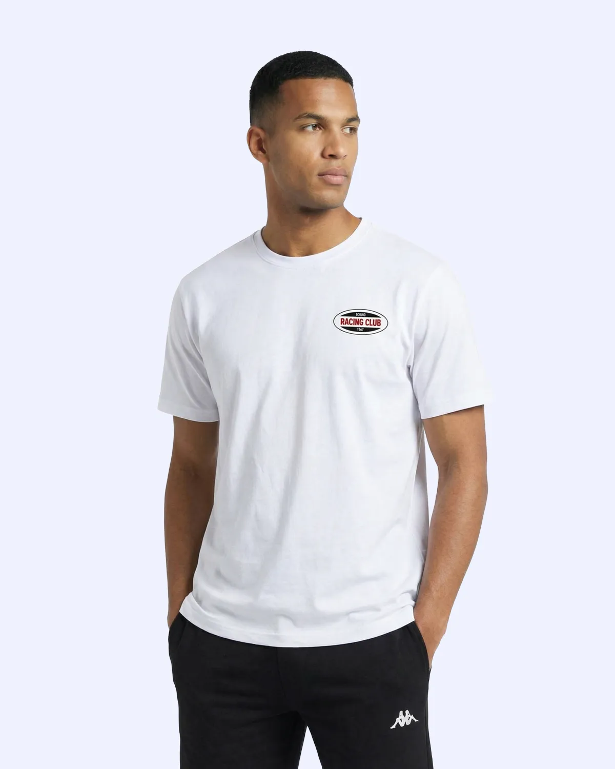 Beyaz Pista Erkek Beyaz Oversize Tişört