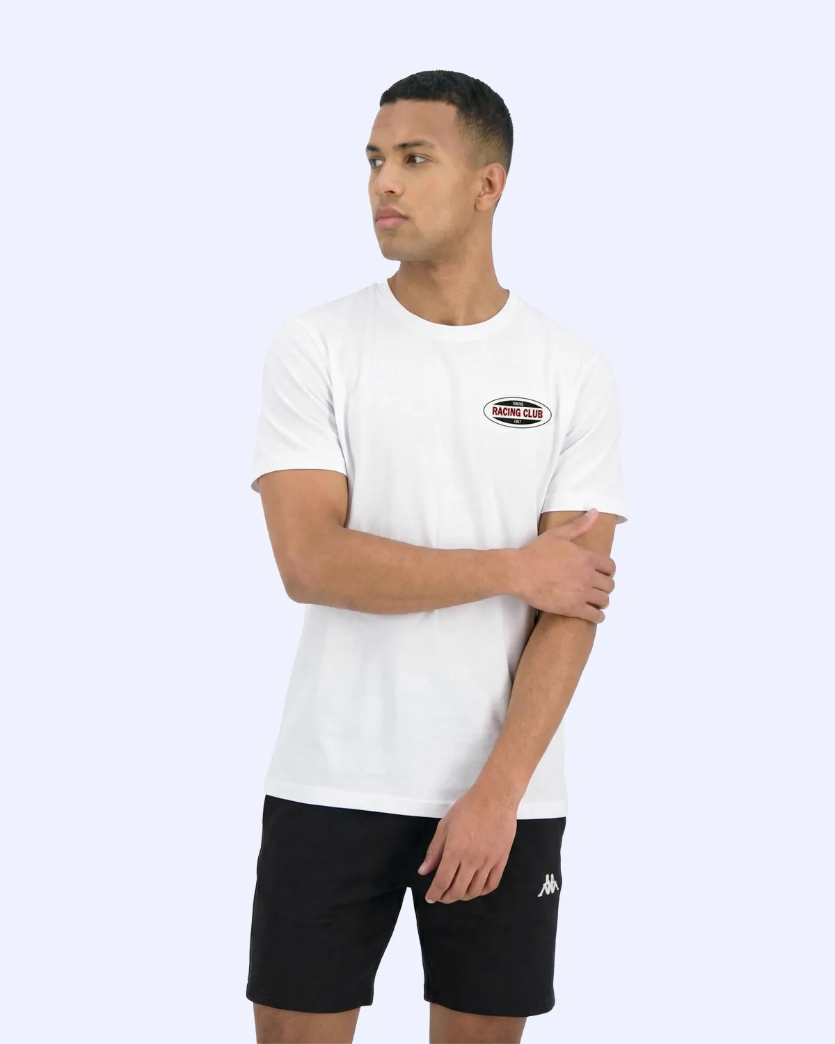 Beyaz Pista Erkek Beyaz Oversize Tişört