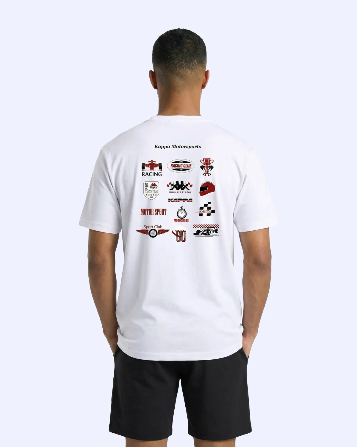 Beyaz Pista Erkek Beyaz Oversize Tişört