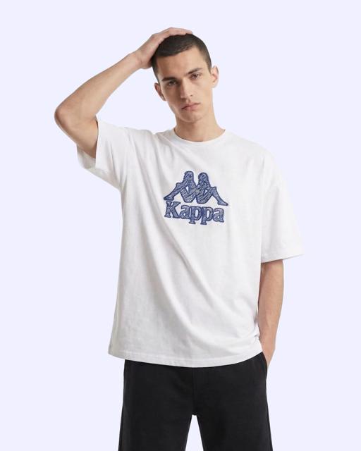 Beyaz Linea Erkek Beyaz Oversize Tişört - KAPPA® Türkiye