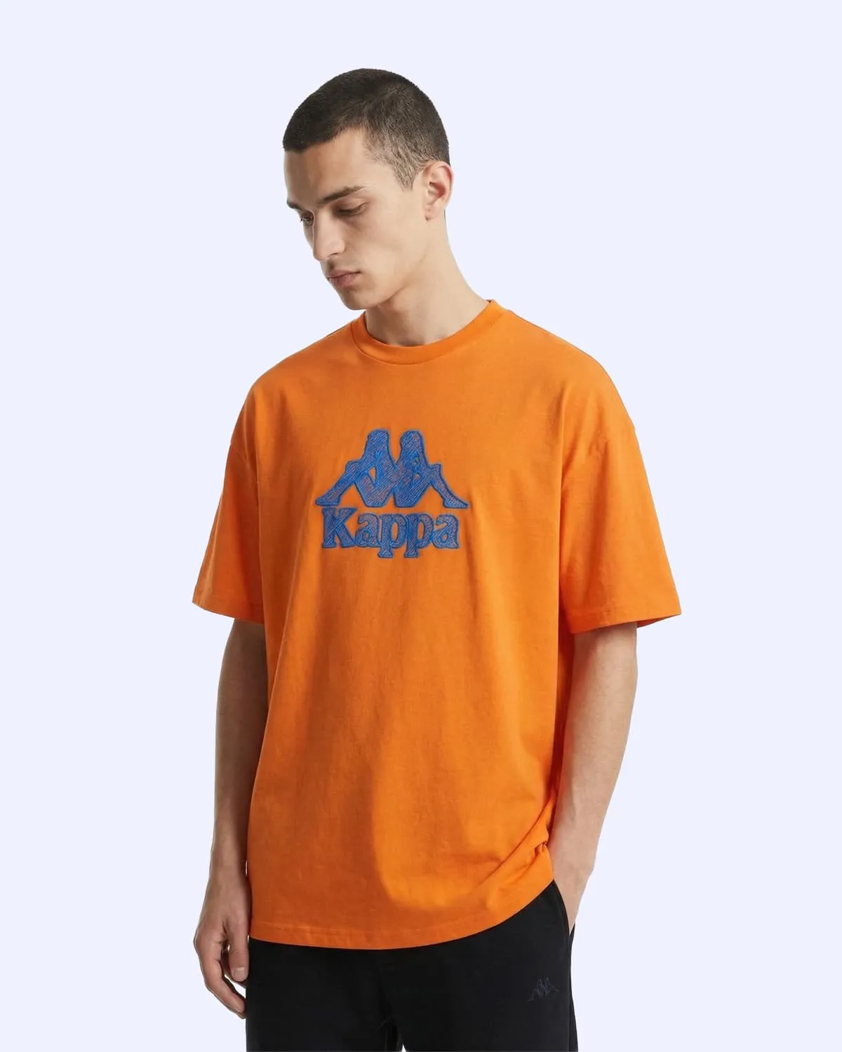 Turuncu Linea Erkek Koyu Turuncu Oversize Tişört