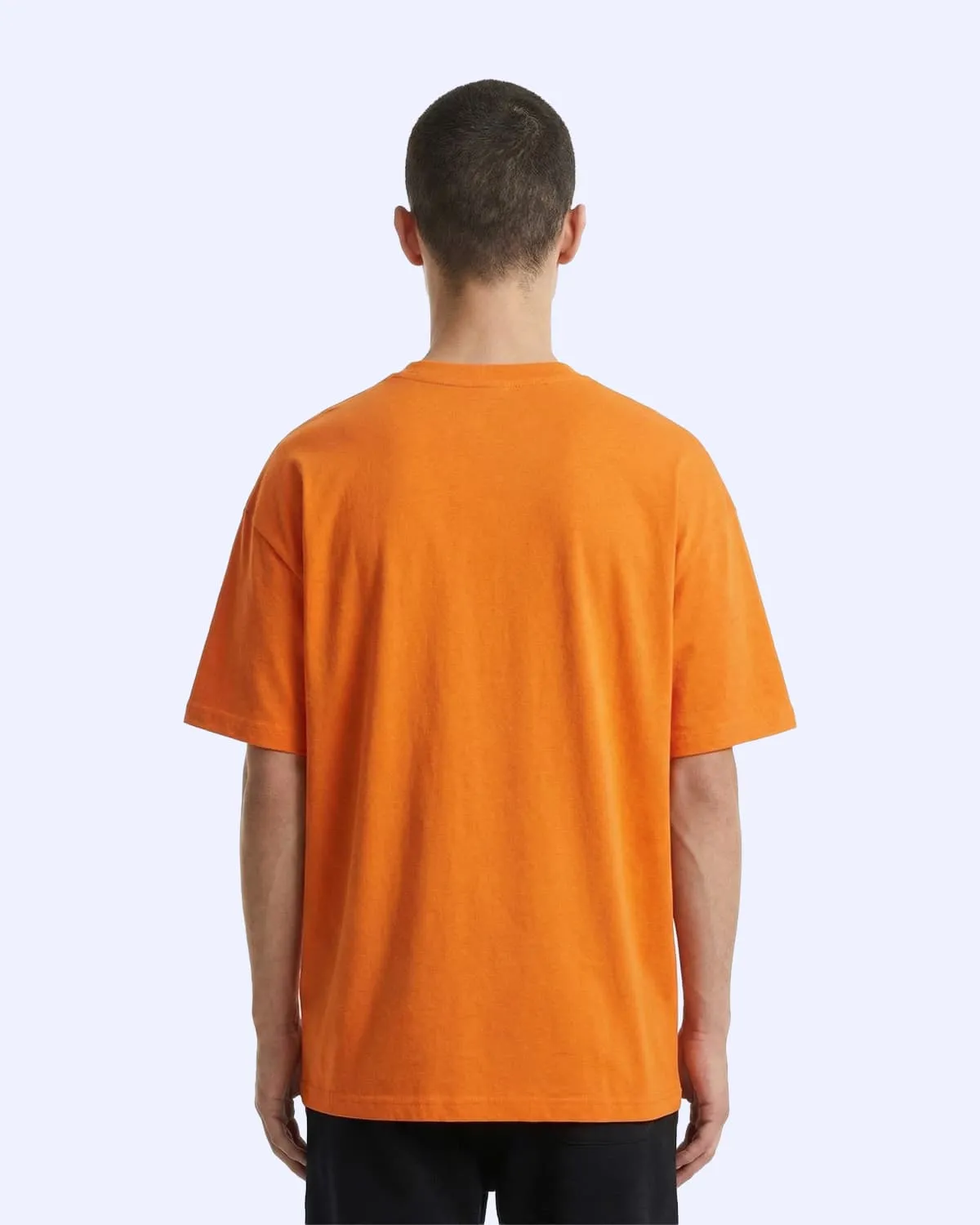 Turuncu Linea Erkek Koyu Turuncu Oversize Tişört