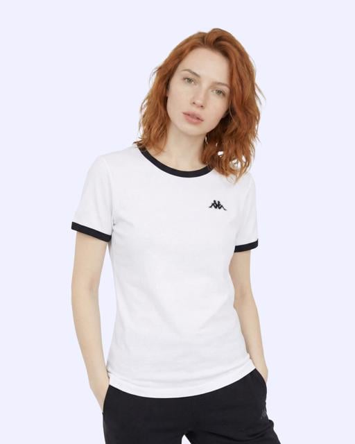 Beyaz Francesca Kadın Beyaz Slim Tişört - KAPPA® Türkiye