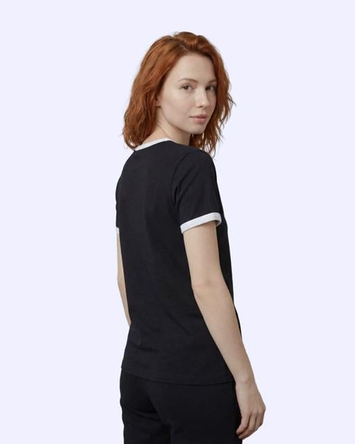 Siyah Francesca Kadın Siyah Slim Tişört - KAPPA® Türkiye