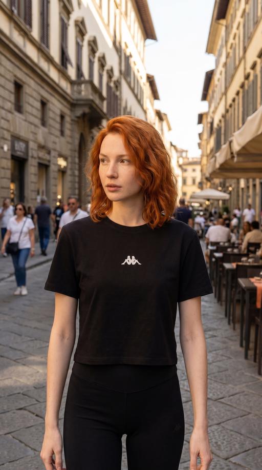 Siyah Melissa Kadın Siyah Regular Tişört - KAPPA® Türkiye