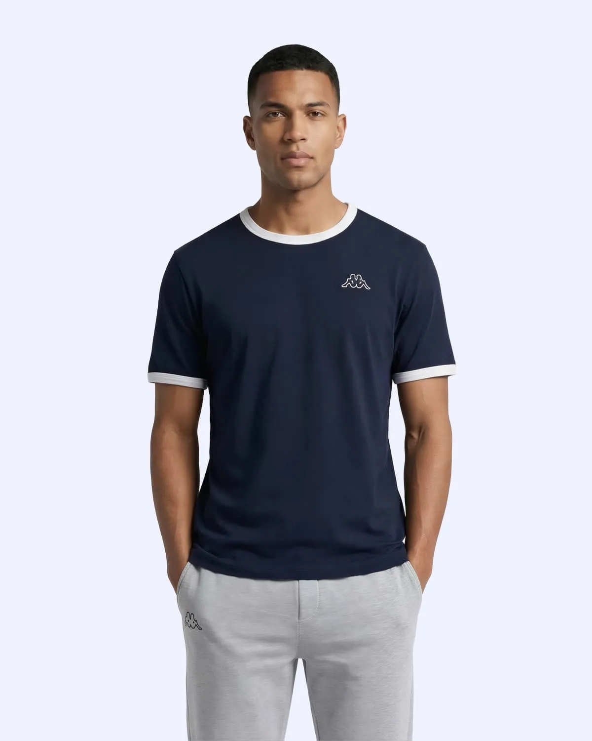 Mavi Logo Pawel Erkek Lacivert-Beyaz Regular Tişört