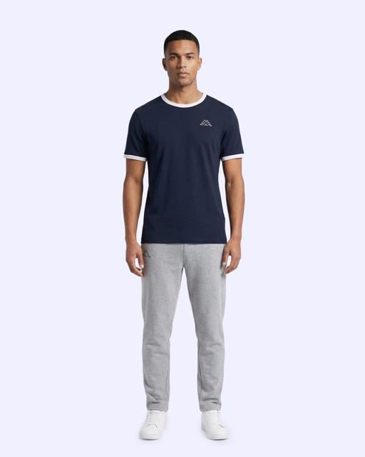 Mavi Logo Pawel Erkek Lacivert-Beyaz Regular Tişört - KAPPA® Türkiye