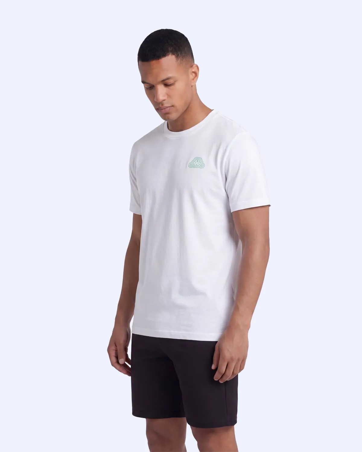 Beyaz Logo Dylan Erkek Beyaz Regular Tişört