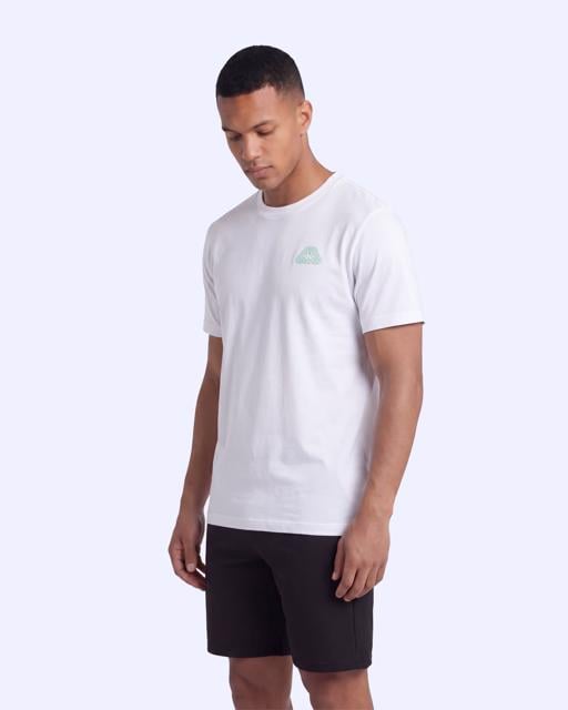 Beyaz Logo Dylan Erkek Beyaz Regular Tişört - KAPPA® Türkiye