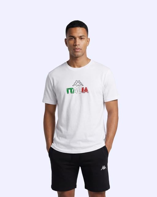 Beyaz Logo  Flego Erkek Beyaz Regular Tişört - KAPPA® Türkiye