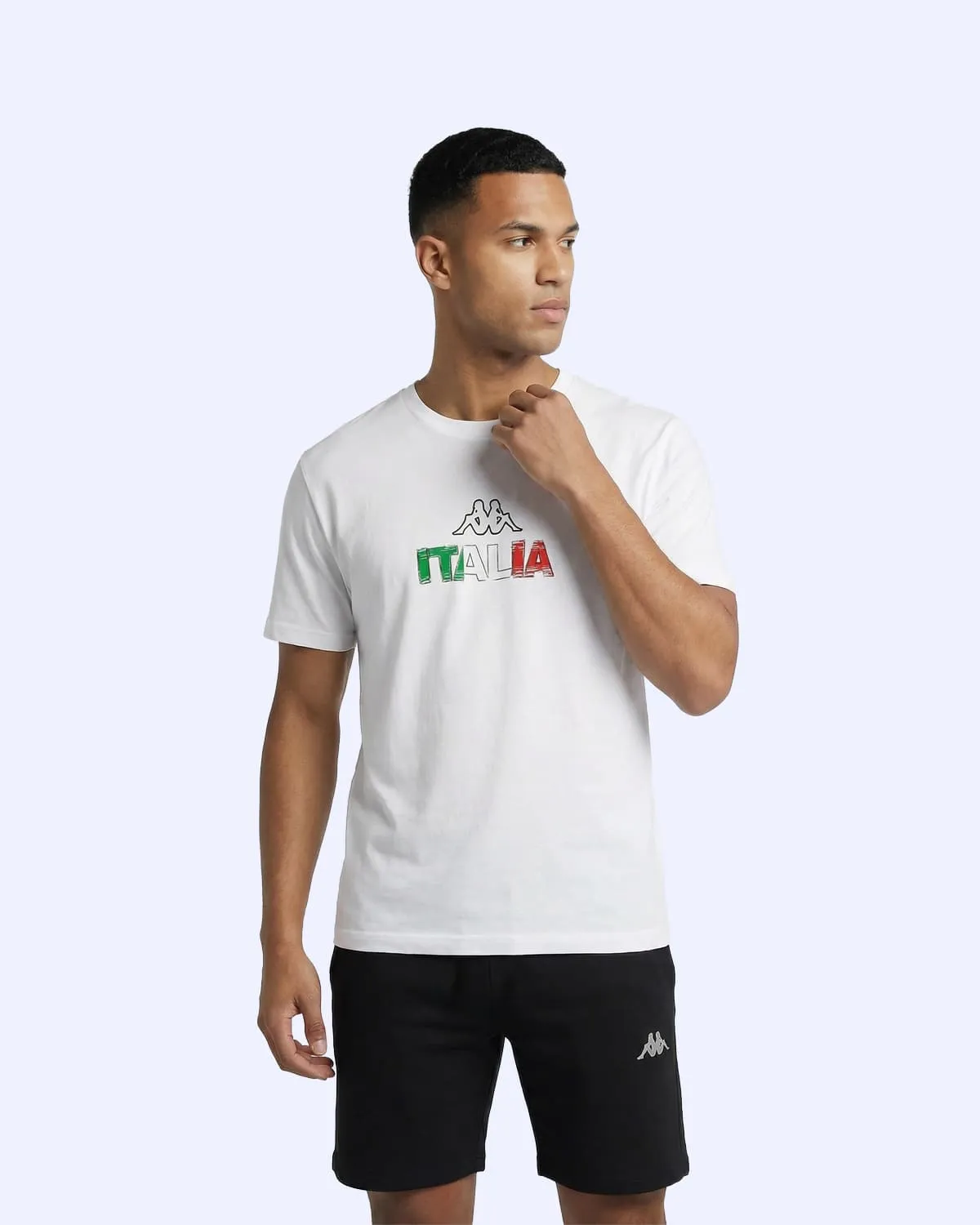 Beyaz Logo  Flego Erkek Beyaz Regular Tişört