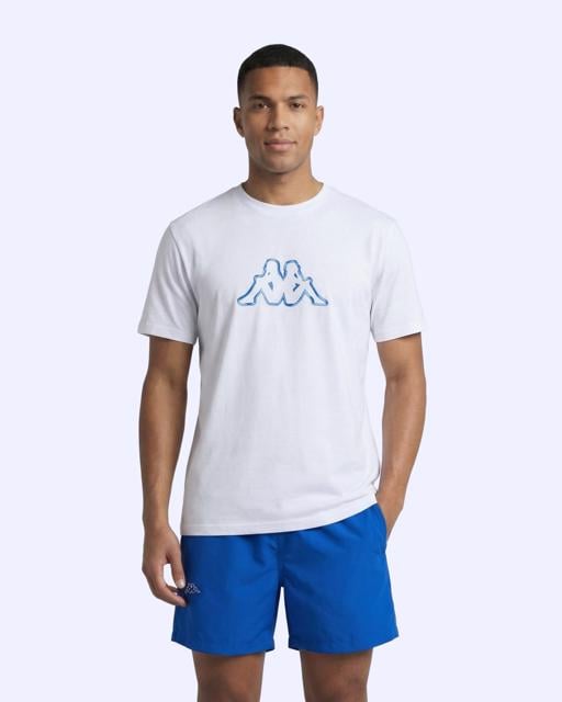 Beyaz Logo Marino Erkek Beyaz Regular Tişört - KAPPA® Türkiye
