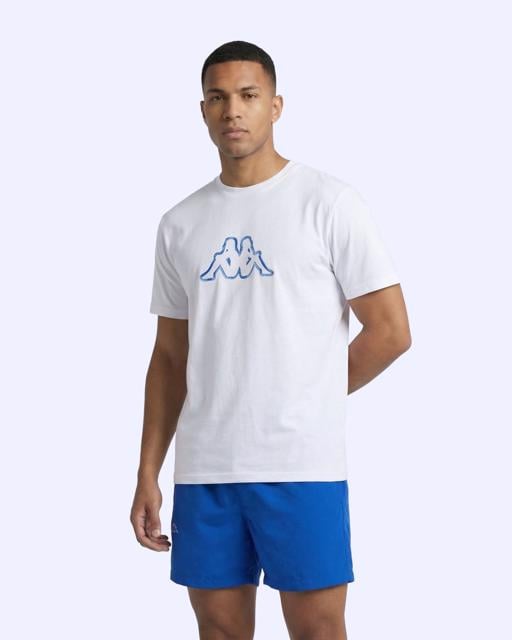 Beyaz Logo Marino Erkek Beyaz Regular Tişört - KAPPA® Türkiye